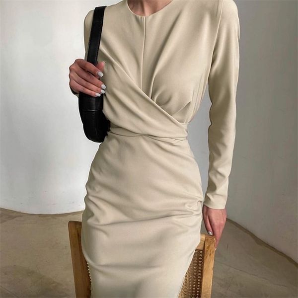 spring elegant twisted waist long sleeve long dress womens fashion ladies party pleated layered casual midi dress office lady 210514, Black;gray
spring elegant twisted waist long sleeve long dress womens fashion ladies party pleated layered casual midi dress office lady 210514, Black;gray