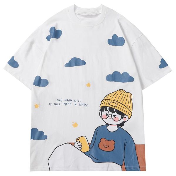 summer casual sleeve shirt hip hop loose streetwear short retro cotton harajuku cloud boy print tshirt men's t-shirts, White;black
summer casual sleeve shirt hip hop loose streetwear short retro cotton harajuku cloud boy print tshirt men's t-shirts, White;black