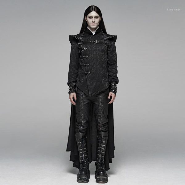 men's jackets punk rave warrior cloak retro shuttle leather metal bumping nails stage performace personality long capes, Black;brown
men's jackets punk rave warrior cloak retro shuttle leather metal bumping nails stage performace personality long capes, Black;brown