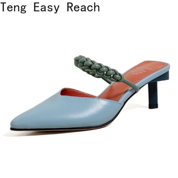 dress shoes pointed toe women heels 2021 trend weave genuine leather thin pumps female wedding party sandals beige blue, Black
dress shoes pointed toe women heels 2021 trend weave genuine leather thin pumps female wedding party sandals beige blue, Black