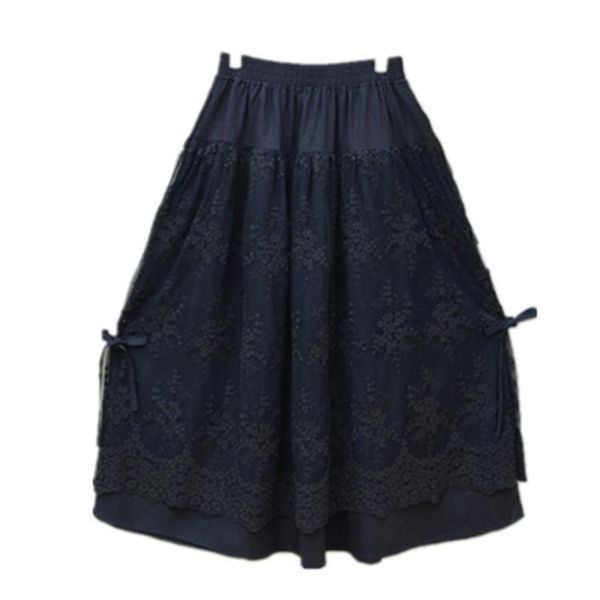 skirts sweet mori girl lace patchwork cotton and linen elastic waist skirt long maxi women unique boho tulle female casual, Black
skirts sweet mori girl lace patchwork cotton and linen elastic waist skirt long maxi women unique boho tulle female casual, Black