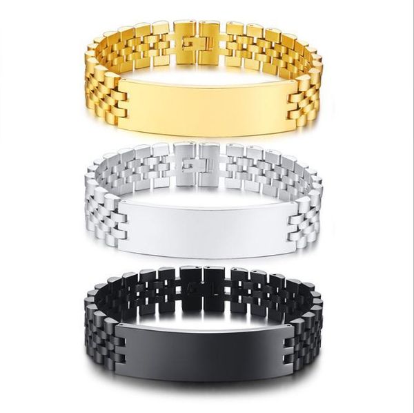 link, chain fashion bracelet women men hiphop cuban link bracelets simple design gold silver color jewelry gifts, Black
link, chain fashion bracelet women men hiphop cuban link bracelets simple design gold silver color jewelry gifts, Black