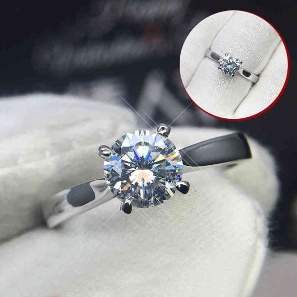 pure 18k white gold ring 1ct 2ct 3ct vvs1 df color round cut classic style wedding jewelry ring anniversary engagement for woman, Slivery;golden
pure 18k white gold ring 1ct 2ct 3ct vvs1 df color round cut classic style wedding jewelry ring anniversary engagement for woman, Slivery;golden