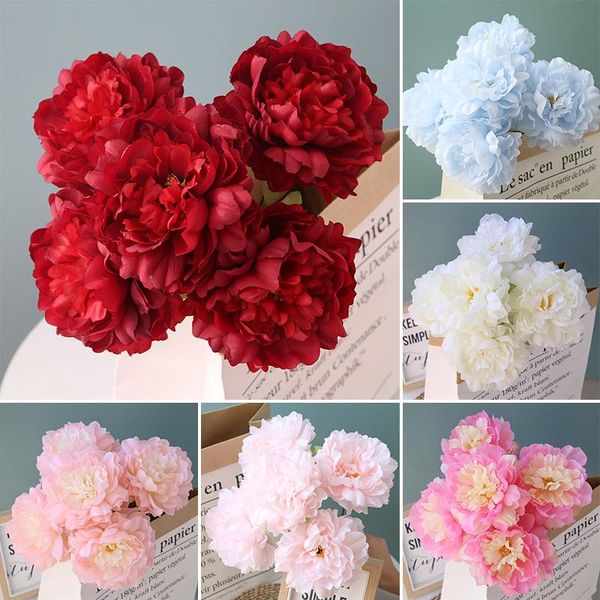 decorative flowers & wreaths artificial silk penoy flower bouquet fake rose diy 5 head plant wedding for hand party marriage home weddin tab
decorative flowers & wreaths artificial silk penoy flower bouquet fake rose diy 5 head plant wedding for hand party marriage home weddin tab