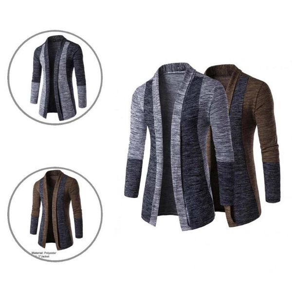 men's sweaters retro sweater cardigan stitching contrast color long-sleeved slim-fit jacket outer wear versatile fit, White;black
men's sweaters retro sweater cardigan stitching contrast color long-sleeved slim-fit jacket outer wear versatile fit, White;black