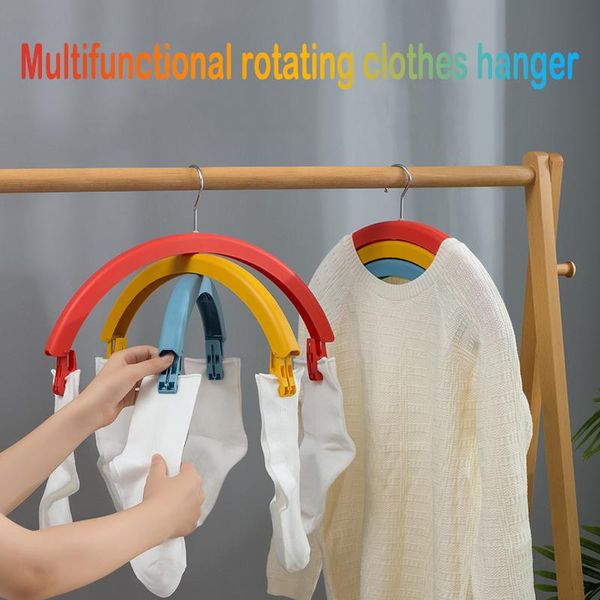 hangers & racks 1/3layer multifunctional rotating clothes hanger dry rack with clothespin rainbow durable for home household random color
hangers & racks 1/3layer multifunctional rotating clothes hanger dry rack with clothespin rainbow durable for home household random color