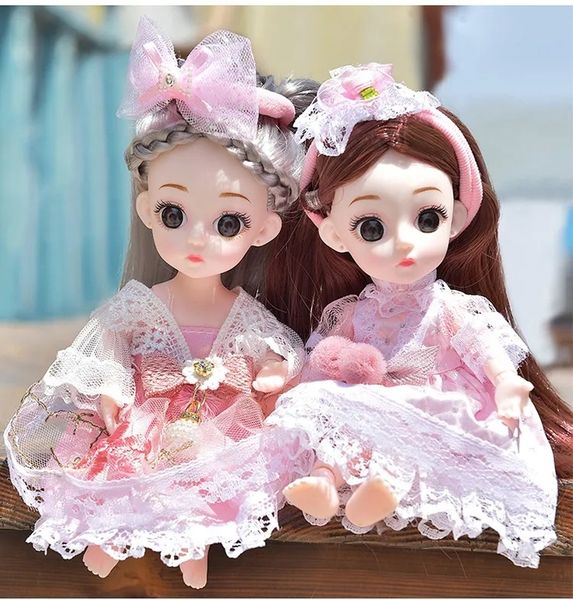 16CM movable joint doll toy 3D big eyes long hair BJD makeup doll fashion birthday gift girl doll gift box packaging
16CM movable joint doll toy 3D big eyes long hair BJD makeup doll fashion birthday gift girl doll gift box packaging