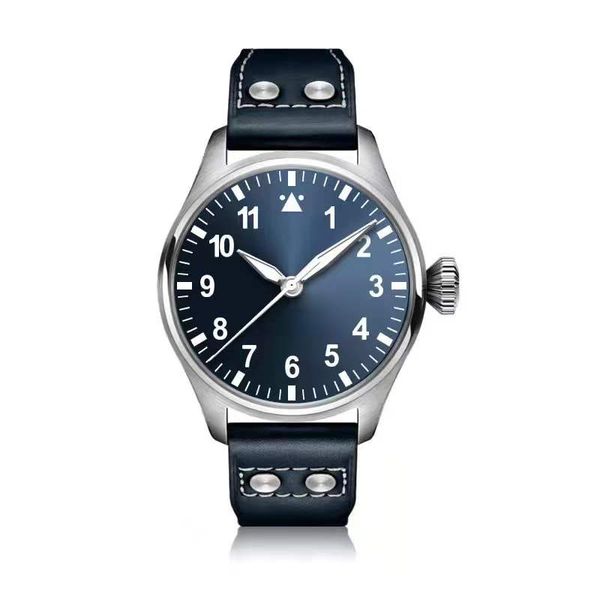 classic new men's automatic mechanical pilot watch stainless steel requin brand silver white case black dial 329301 calfskin leather ex, Slivery;brown
classic new men's automatic mechanical pilot watch stainless steel requin brand silver white case black dial 329301 calfskin leather ex, Slivery;brown