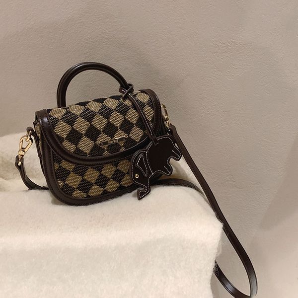 mini saddle bag female 2022 new trendy retro fashion shoulder messenger small bag cute girls handbag