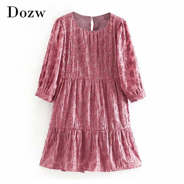 sweet cotton embroidery pink dress women half sleeve elegant flowers mini chic o neck a line pleated es 210515, Black;gray
sweet cotton embroidery pink dress women half sleeve elegant flowers mini chic o neck a line pleated es 210515, Black;gray