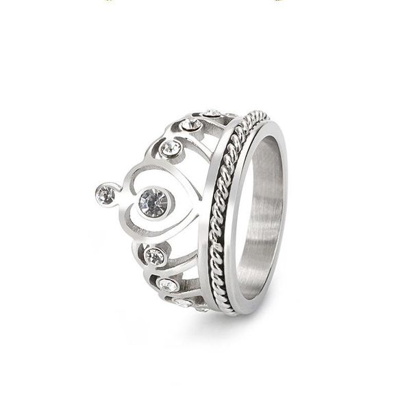 wedding rings ladies crystal cubic zirconia stone crown ring for women stainless steel jewelry, Slivery;golden
wedding rings ladies crystal cubic zirconia stone crown ring for women stainless steel jewelry, Slivery;golden