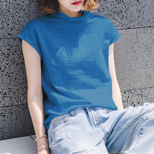 women's t-shirt summer bamboo cotton short sleeve loose pullover all-match 0912-6, White
women's t-shirt summer bamboo cotton short sleeve loose pullover all-match 0912-6, White
