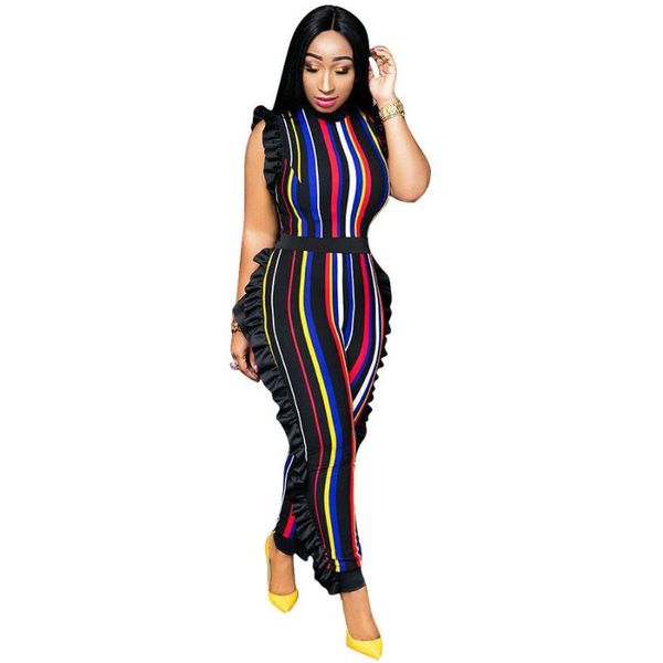 women's jumpsuits & rompers summer pattern sleeveless vertical edge stripe casual jumpsuit women, Black;white
women's jumpsuits & rompers summer pattern sleeveless vertical edge stripe casual jumpsuit women, Black;white