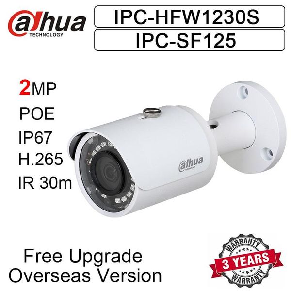 dahua ipc-hfw1230s ipc-sf125 2mp ip camera poe h.265 ir 30m ip67 outdoor network hfw1230s for home security cameras
dahua ipc-hfw1230s ipc-sf125 2mp ip camera poe h.265 ir 30m ip67 outdoor network hfw1230s for home security cameras