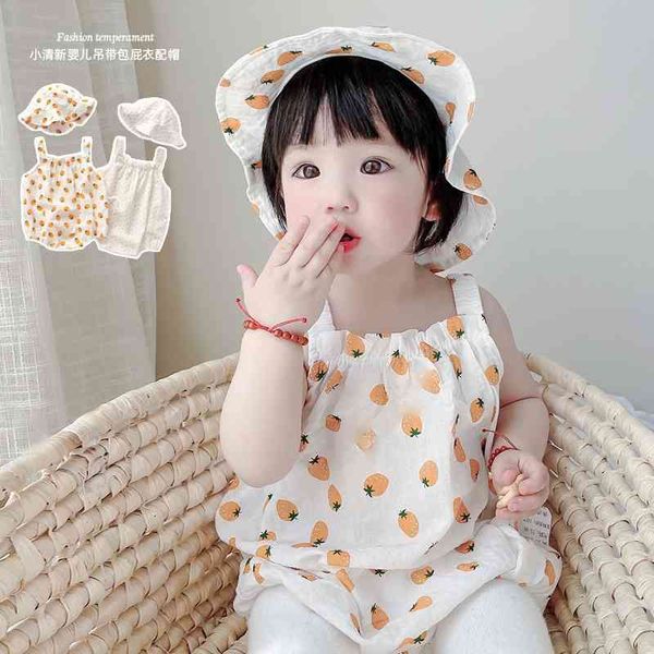 children's summer thin jumpsuit suspender triangle bag fart pure cotton baby's clothing, White
children's summer thin jumpsuit suspender triangle bag fart pure cotton baby's clothing, White