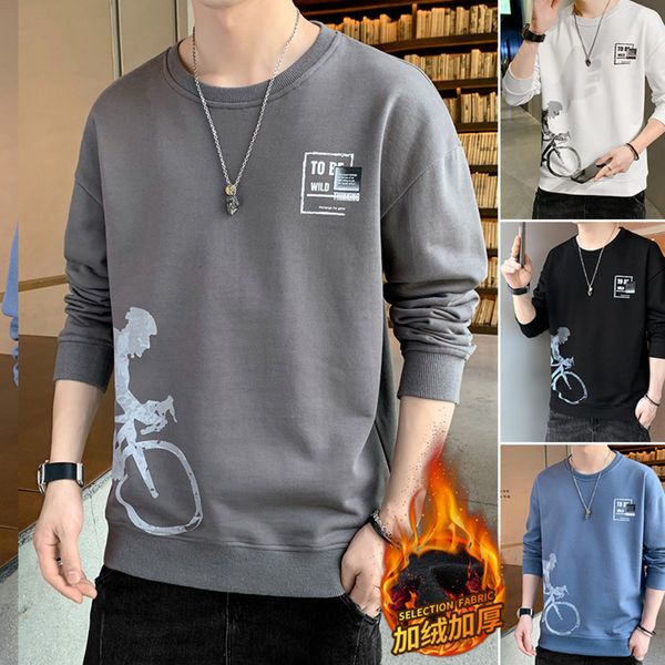 winter round neck plush thickened sweater loose korean fashion long sve cloth men's bottom shirt, Black
winter round neck plush thickened sweater loose korean fashion long sve cloth men's bottom shirt, Black