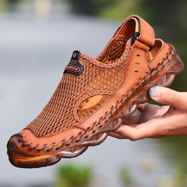 sandals merkmak 2021 men mesh summer casual breathable outdoor beach quick dry net water shoes large size 38-46, Black
sandals merkmak 2021 men mesh summer casual breathable outdoor beach quick dry net water shoes large size 38-46, Black