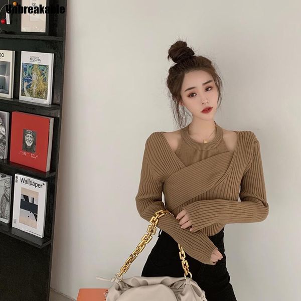 women's sweaters women sweater knitted 2pieces sets cross v-neck long sleeve knitwear + halter sleeveless basic sling vest 2021 winter, White;black
women's sweaters women sweater knitted 2pieces sets cross v-neck long sleeve knitwear + halter sleeveless basic sling vest 2021 winter, White;black