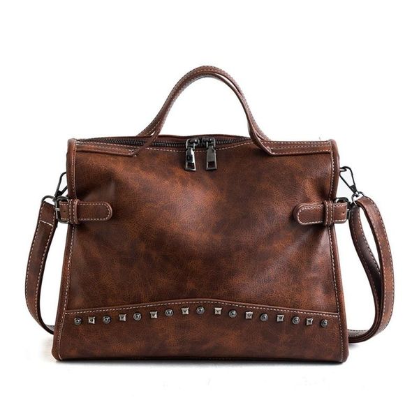 evening bags luxury fashion rivet vintage female handbag quality leather messenger women shoulder bag larger handle travel
evening bags luxury fashion rivet vintage female handbag quality leather messenger women shoulder bag larger handle travel