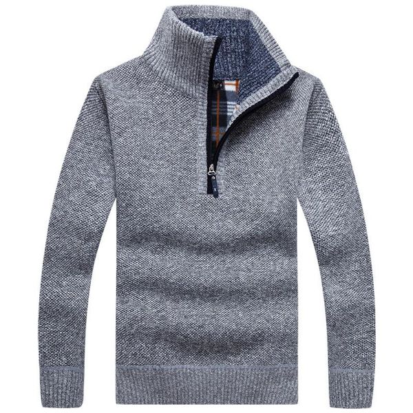 men's jackets sweater men autumn and winter lining plus velvet thick coat loose knit half high neck zipper casual bottoming shirt, Black;brown
men's jackets sweater men autumn and winter lining plus velvet thick coat loose knit half high neck zipper casual bottoming shirt, Black;brown