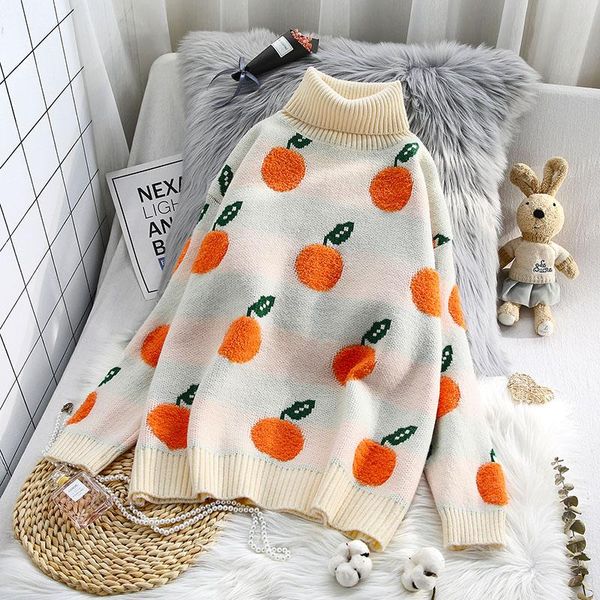 women's sweaters sweet turtleneck knitted women sweater and pullovers thicken warm long-sleeved casual all match female pulls outwear c, White;black
women's sweaters sweet turtleneck knitted women sweater and pullovers thicken warm long-sleeved casual all match female pulls outwear c, White;black