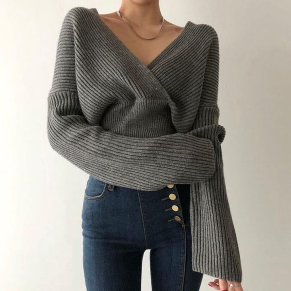 women's sweaters v-neck sweater autumn winter crossover fashion loose bat sleeve women clothing korean simple t-shirt ol elegant t, White;black
women's sweaters v-neck sweater autumn winter crossover fashion loose bat sleeve women clothing korean simple t-shirt ol elegant t, White;black