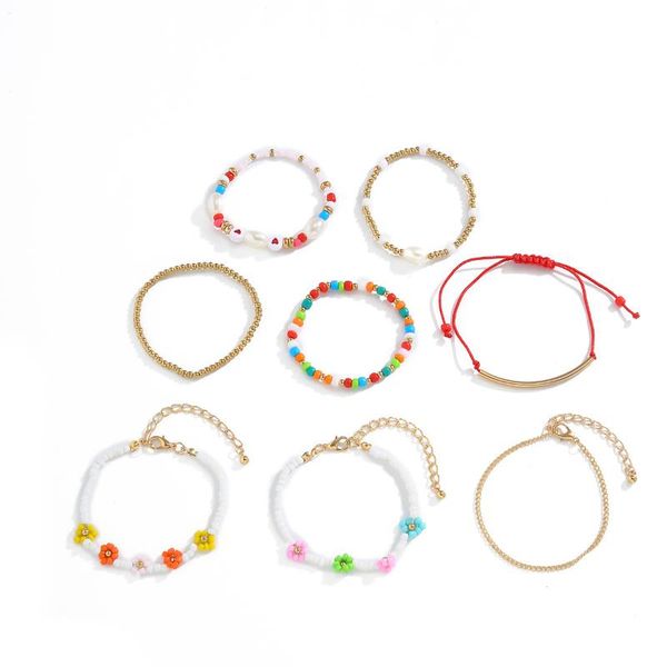 aivle 8 piece bracelet set bohemian color beaded elegant design hypoallergenic easy to use suitable for everyday wear link, chain, Black
aivle 8 piece bracelet set bohemian color beaded elegant design hypoallergenic easy to use suitable for everyday wear link, chain, Black