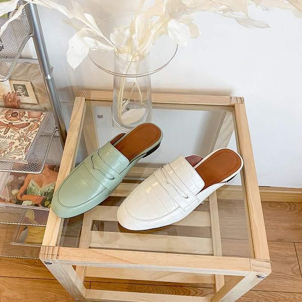 full grain leather round toe basic clothing outside slipper slip on summer cozy gorgeous big size women shoes l61 slippers, Black
full grain leather round toe basic clothing outside slipper slip on summer cozy gorgeous big size women shoes l61 slippers, Black