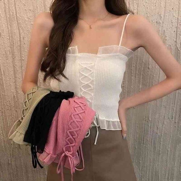 summer knit bottoming french off womens tanks the shoulder short style inner design niche camisole tank top, White
summer knit bottoming french off womens tanks the shoulder short style inner design niche camisole tank top, White
