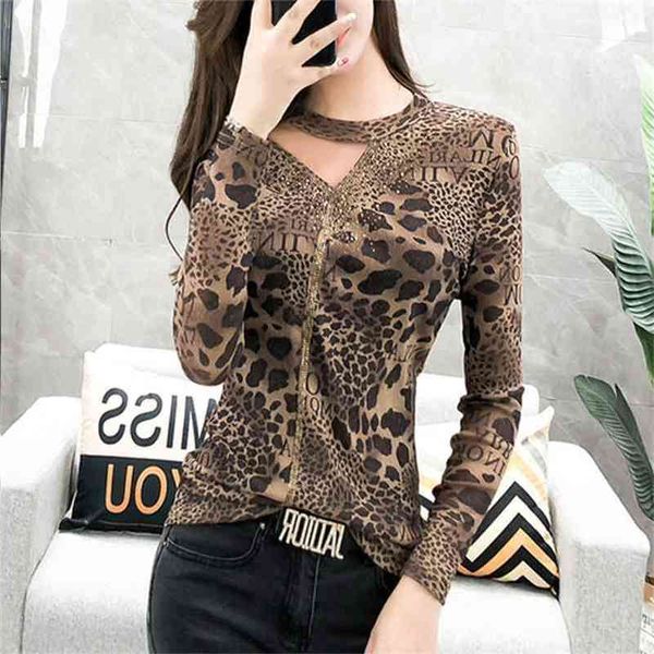 new leopard t-shirt women diamonds hollow out slim long sleeve mesh tee ropa mujer t9d403y 210330, White
new leopard t-shirt women diamonds hollow out slim long sleeve mesh tee ropa mujer t9d403y 210330, White