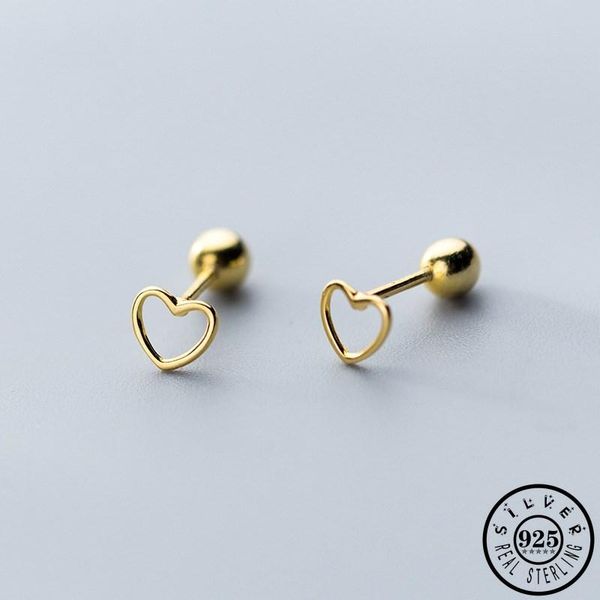 fashion authentic 925 sterling silver small heart shaped gold color plated ear stud earrings minimalist jewelry for women, Golden;silver
fashion authentic 925 sterling silver small heart shaped gold color plated ear stud earrings minimalist jewelry for women, Golden;silver