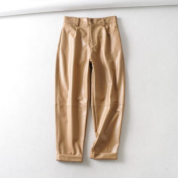 length pants fashion women casual pu fake faux leather straight spring autumn elegant pockets ankle trousers regular women's & capris, Black;white
length pants fashion women casual pu fake faux leather straight spring autumn elegant pockets ankle trousers regular women's & capris, Black;white