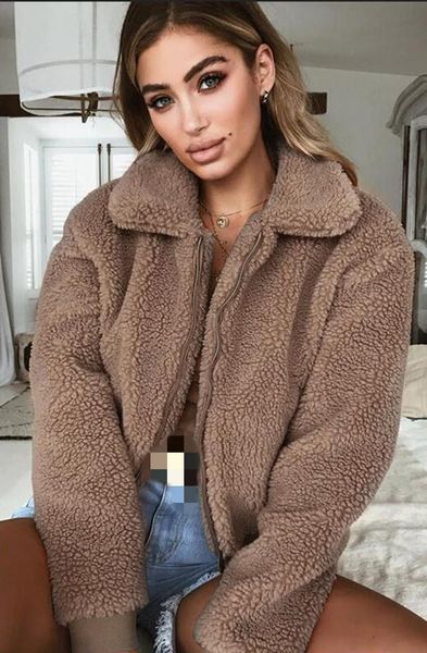 women's jackets 2021 winter warm fleece coat long sleeve zipper pocket black female coats fashion thickening streetwear ladies jacket, Black;brown
women's jackets 2021 winter warm fleece coat long sleeve zipper pocket black female coats fashion thickening streetwear ladies jacket, Black;brown