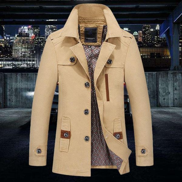 men's trench coats mens business jacket 2021 fashion autumn men long cotton windbreaker jackets overcoat male casual outwear coat y22, Tan;black
men's trench coats mens business jacket 2021 fashion autumn men long cotton windbreaker jackets overcoat male casual outwear coat y22, Tan;black