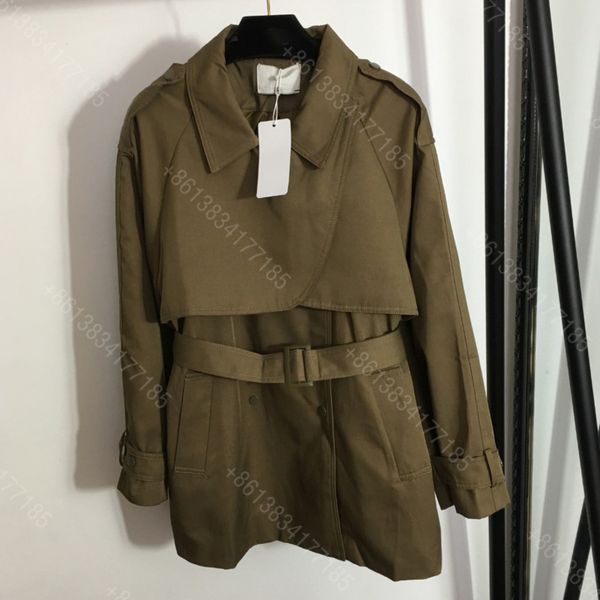 classic design women jackets coat lapel logo high-end brand belt waist slim long-sleeved windbreaker jacket womens designer clothes wholesal, Tan;black
classic design women jackets coat lapel logo high-end brand belt waist slim long-sleeved windbreaker jacket womens designer clothes wholesal, Tan;black