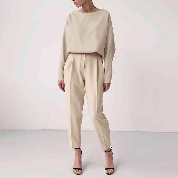 women women's tracksuits autumn england 2 piece set office lady two solid t shirt + pants suits female trousers casual loose outfits, Gray
women women's tracksuits autumn england 2 piece set office lady two solid t shirt + pants suits female trousers casual loose outfits, Gray
