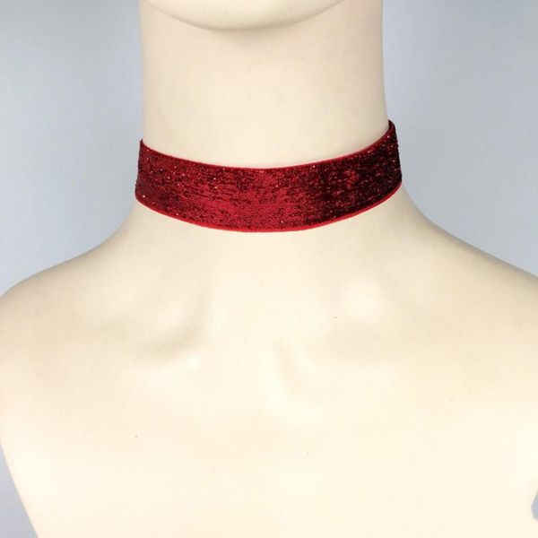 chokers minimalist punk jewelry wide velvet choker necklace for women gothic short necklaces glitter torques, Golden;silver
chokers minimalist punk jewelry wide velvet choker necklace for women gothic short necklaces glitter torques, Golden;silver