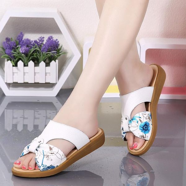 women slippers genuine leather summer shoes floral flat sandal single female flip flops beach, Black
women slippers genuine leather summer shoes floral flat sandal single female flip flops beach, Black