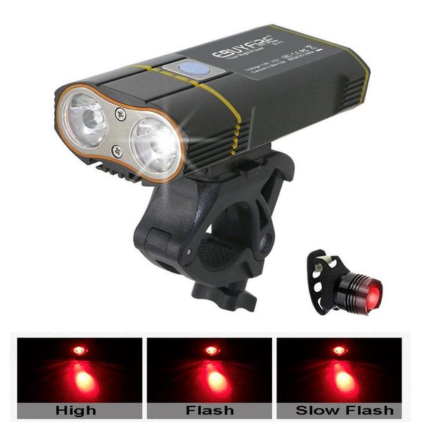 bike lights 6000lm bicycle light 2x xml-l2 led with usb rechargeable battery cycling front +handlebar mount
bike lights 6000lm bicycle light 2x xml-l2 led with usb rechargeable battery cycling front +handlebar mount