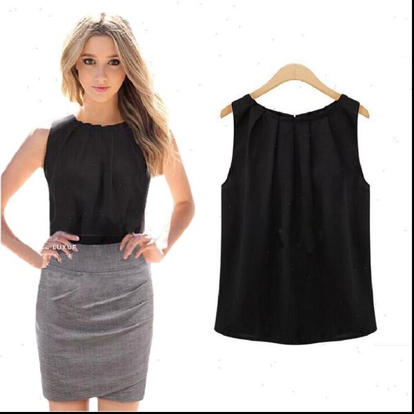 fold women camis tank streetwear loose casual chiffon solid sleeveless vest summer o neck black clothing, White
fold women camis tank streetwear loose casual chiffon solid sleeveless vest summer o neck black clothing, White