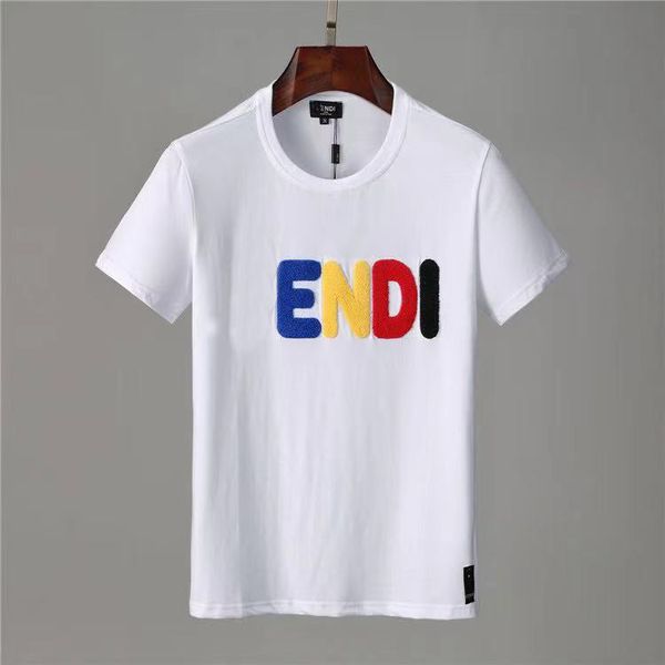 2021 summer short-sleeved t-shirt men's tide brand letter embroidery personality fashion short two-color wholesale, White;black
2021 summer short-sleeved t-shirt men's tide brand letter embroidery personality fashion short two-color wholesale, White;black