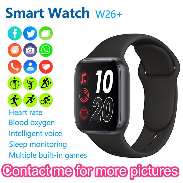 smart watches series 6 waterproof sport fitness tracker w26+ smartwatch bluetooth call heart rate monitor watch for android ios
smart watches series 6 waterproof sport fitness tracker w26+ smartwatch bluetooth call heart rate monitor watch for android ios