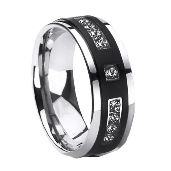 wedding rings fdlk men's simple atmospheric ring black white crystal finger engagement band cocktail party jewelry, Slivery;golden
wedding rings fdlk men's simple atmospheric ring black white crystal finger engagement band cocktail party jewelry, Slivery;golden