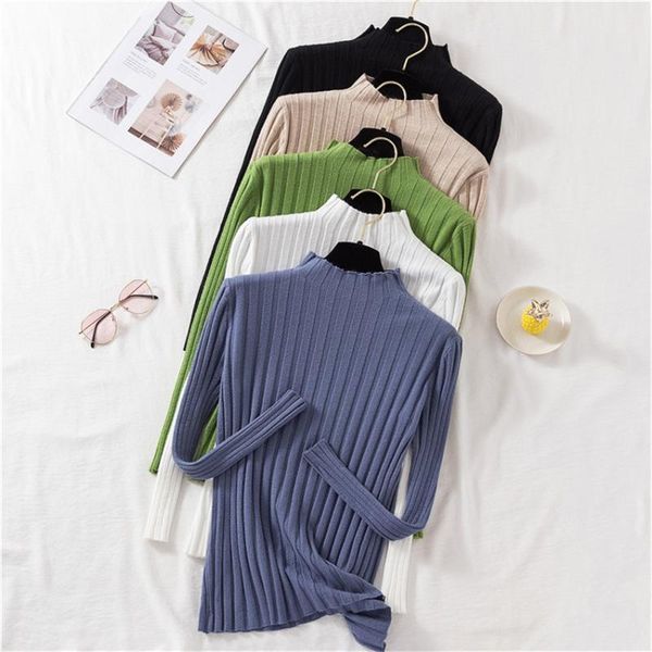 women's sweaters autumn winter sweater women long sleeve high neck solid undershirt lady slim basic jumper sueter mujer ropa ijzm, White;black
women's sweaters autumn winter sweater women long sleeve high neck solid undershirt lady slim basic jumper sueter mujer ropa ijzm, White;black