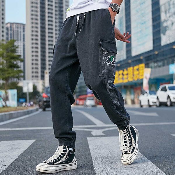 men's jeans plus size streetwear joggers baggy multi-pockets winter denim cargo pants 98uc, Blue
men's jeans plus size streetwear joggers baggy multi-pockets winter denim cargo pants 98uc, Blue