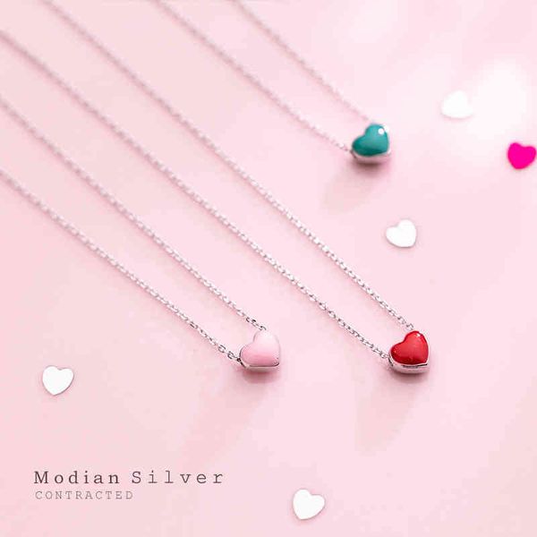 modian real 925 sterling red pink green enamel hearts pendant necklace for women statement fine silver jewelry collar
modian real 925 sterling red pink green enamel hearts pendant necklace for women statement fine silver jewelry collar