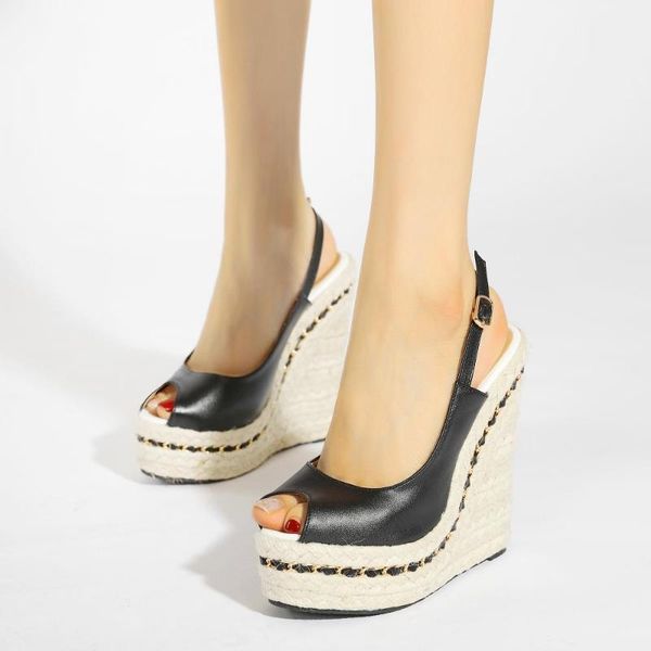 summer super high women wedge sandals female platform fashion heel open toe ladies shoes size 35-42 dress, Black
summer super high women wedge sandals female platform fashion heel open toe ladies shoes size 35-42 dress, Black