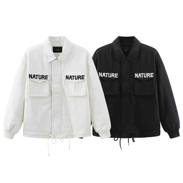 p tide brand men's clothing 2020 autumn winter ins super fire loose letter embroidered cotton clothes fashion tooling jacket, Black
p tide brand men's clothing 2020 autumn winter ins super fire loose letter embroidered cotton clothes fashion tooling jacket, Black