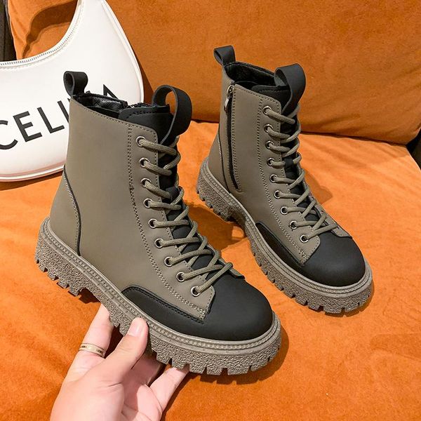 boots 2021 bare women winter lacing fashion round head side zipper platform non-slip short keep warm, Black
boots 2021 bare women winter lacing fashion round head side zipper platform non-slip short keep warm, Black