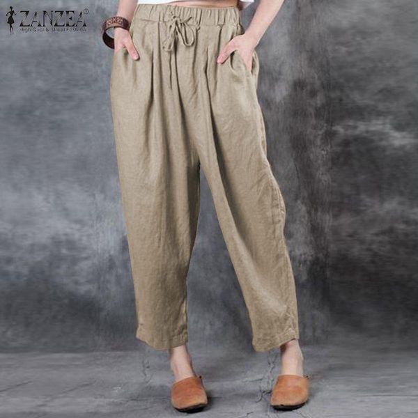 plus size women's autumn trousers zanzea elegant solid harem pants casual drawstring long pantalon female elastic waist turnip & capris, Black;white
plus size women's autumn trousers zanzea elegant solid harem pants casual drawstring long pantalon female elastic waist turnip & capris, Black;white